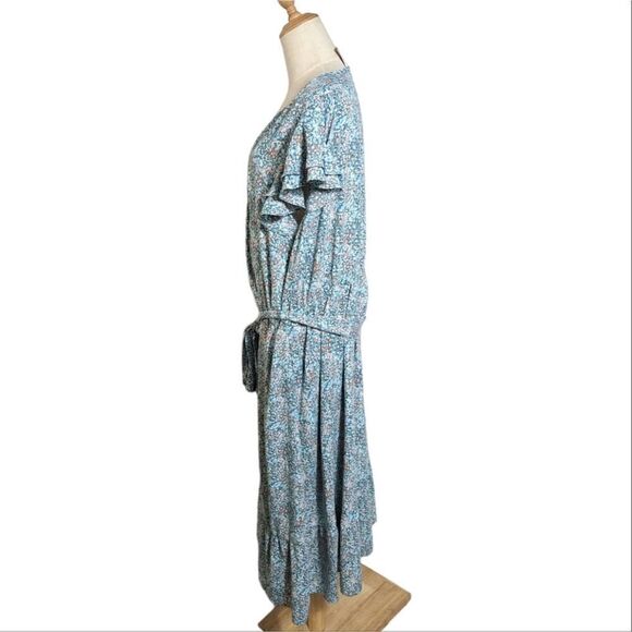 LC Lauren Conrad Blue Floral Maxi Dress NWT - Picture 5 of 7